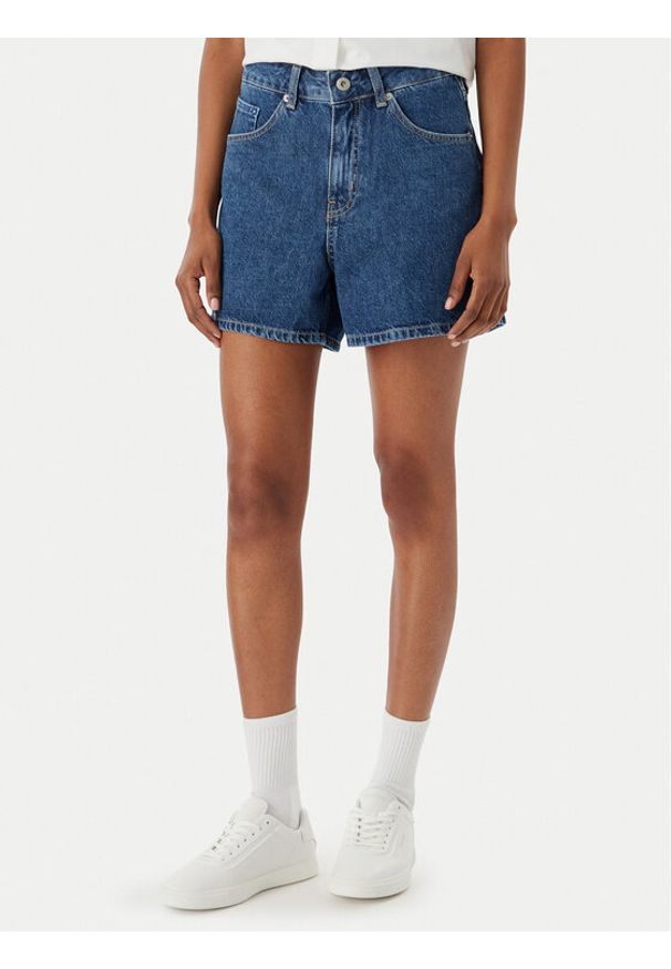 Karl Lagerfeld Jeans Szorty jeansowe B2W10067 Niebieski Straight Fit. Kolor: niebieski. Materiał: bawełna