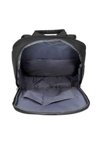 Wittchen - Męski plecak na laptopa 15,6” z zaokrągloną klapą czarny. Kolor: czarny. Materiał: poliester. Wzór: napisy, aplikacja. Styl: klasyczny #3