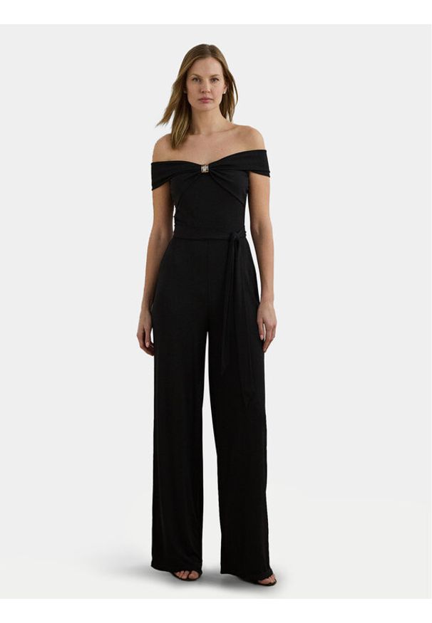 Lauren Ralph Lauren - LAUREN RALPH LAUREN Kombinezon 200971129001 Czarny Wide Leg. Kolor: czarny. Materiał: syntetyk
