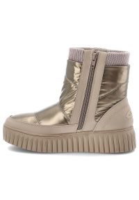 Beżowe Śniegowce Marco Tozzi Modne Buty Damskie. Kolor: beżowy. Szerokość cholewki: normalna. Sezon: zima. Styl: elegancki #8