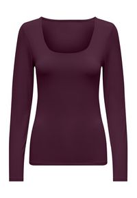only - ONLY Bluzka Lea 15302647 Fioletowy Slim Fit. Kolor: fioletowy. Materiał: syntetyk #3