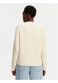 AMI PARIS - AMI Paris Sweter FKS024.KN0031 Écru Regular Fit. Materiał: bawełna #5