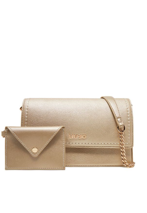 Liu Jo Torebka S Crossbody AA5158 E0058 Złoty. Kolor: złoty. Materiał: skórzane