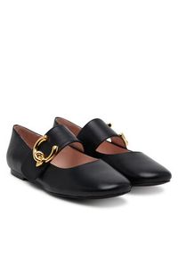 Coccinelle Baleriny E4 SB3 19 01 01 Czarny. Kolor: czarny. Materiał: skóra #5