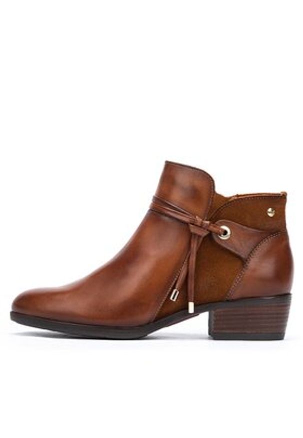 Pikolinos Botki W1U-8505 Brązowy. Kolor: brązowy. Materiał: skóra