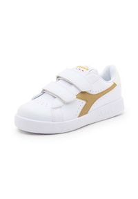 Diadora sneakersy dziecięce Game kolor biały. Nosek buta: okrągły. Zapięcie: rzepy. Kolor: biały. Materiał: guma #4