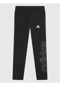 Adidas - adidas Legginsy Essentials GN4044 Czarny Slim Fit. Kolor: czarny. Materiał: bawełna #1