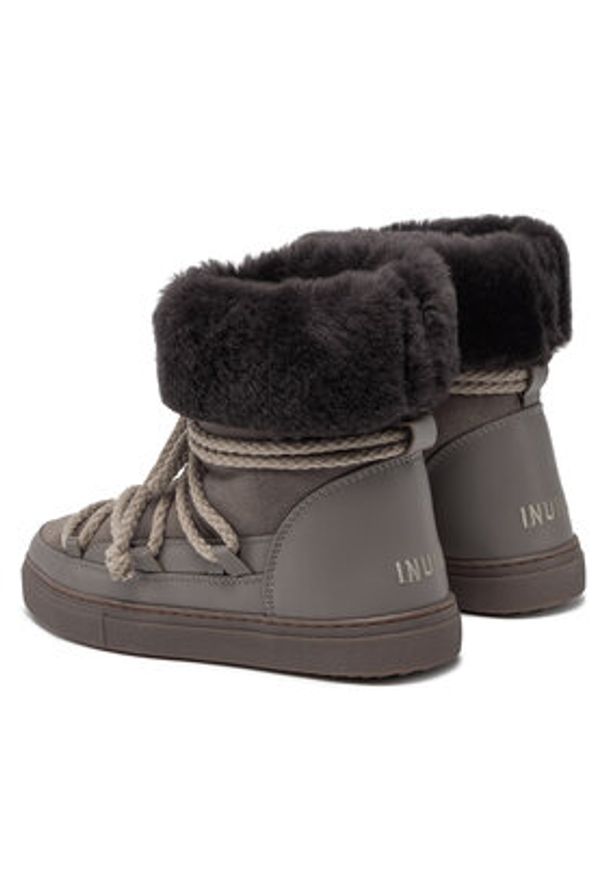 Inuikii Śniegowce Classic High 75207-005 Szary. Kolor: szary. Materiał: skóra, zamsz