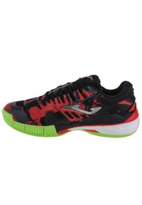 Buty do tenisa męskie Joma TSLAMW2301C. Zapięcie: sznurówki. Kolor: czarny, czerwony, wielokolorowy. Materiał: materiał, syntetyk. Szerokość cholewki: normalna. Sport: tenis