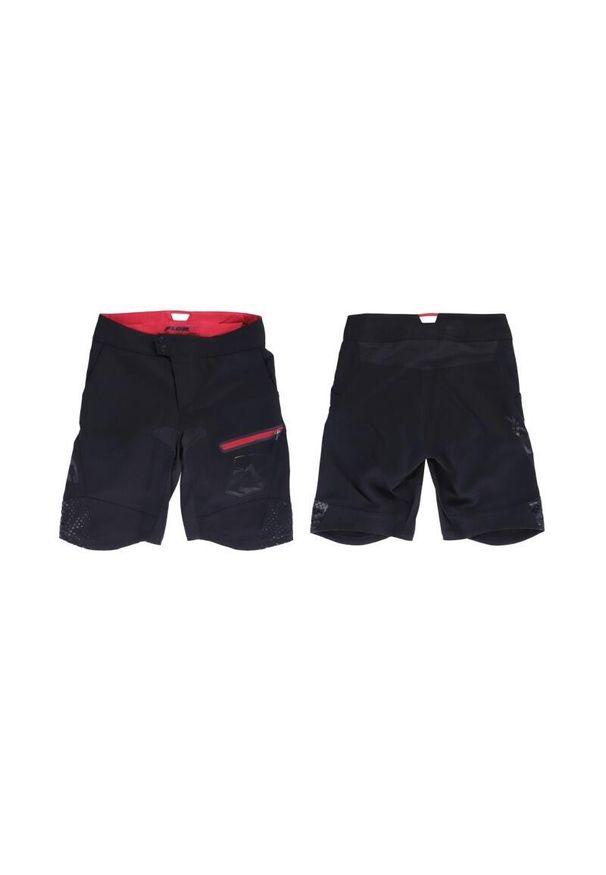 Spodenki damskie XLC TR-S26 Flowby Enduro. Kolor: wielokolorowy, czarny, czerwony. Długość: krótkie