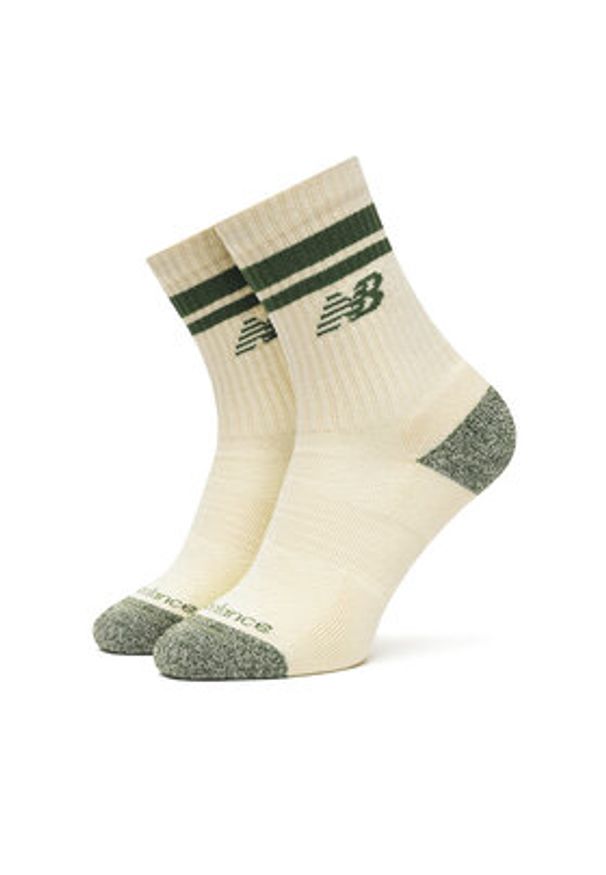 New Balance Zestaw 3 par wysokich skarpet unisex Active Lifestyle Striped Crew LAS35210AS3 Écru. Materiał: poliester, materiał