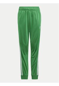 Adidas - adidas Spodnie dresowe adicolor SST IY7461 Zielony Regular Fit. Kolor: zielony. Materiał: syntetyk #5