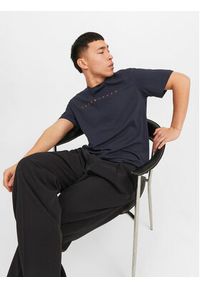 Jack & Jones - Jack&Jones T-Shirt Star 12234746 Granatowy Relaxed Fit. Kolor: niebieski. Materiał: bawełna