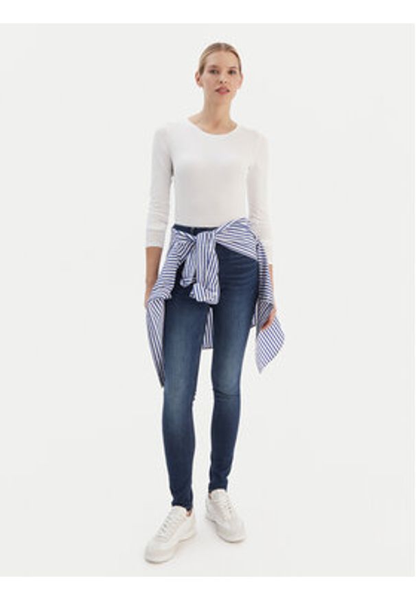 Tommy Jeans Jeansy Nora DW0DW19254 Niebieski Skinny Fit. Kolor: niebieski