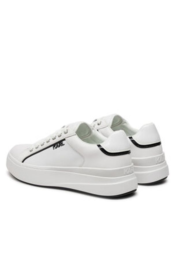 Karl Lagerfeld - KARL LAGERFELD Sneakersy KL54020 Biały. Kolor: biały. Materiał: skóra