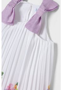 Mayoral sukienka dziecięca kolor fioletowy mini rozkloszowana. Kolor: fioletowy. Typ sukienki: rozkloszowane, plisowane. Długość: mini #4