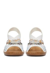 Rieker Sandały CEO-60880-80 Biały. Kolor: biały. Materiał: materiał #2