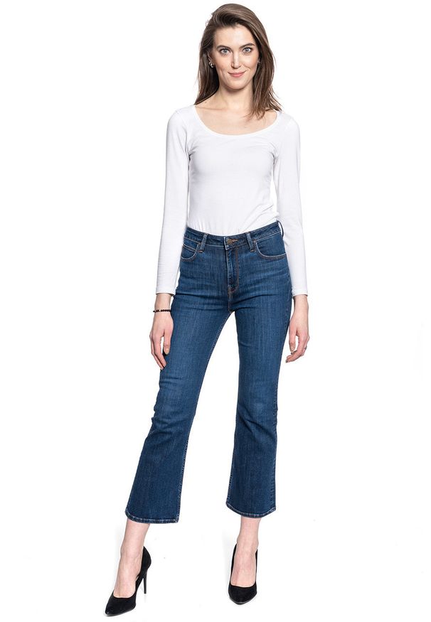 Lee - LEE KICKED FLARE DAMSKIE SPODNIE JEANSOWE L30TMOHW 112106719