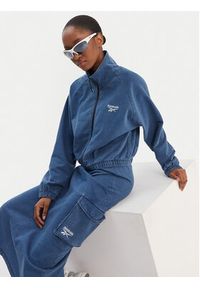 Reebok Bluza Polina RK25486CCW Niebieski Regular Fit. Kolor: niebieski. Materiał: bawełna #4