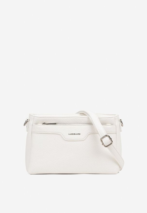 Born2be - Biała Elegancka Torebka Listonoszka w Małym Formacie Talzedi. Kolor: biały. Styl: elegancki