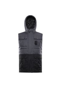 ALPINE PRO - Bezrękawnik męski mocno ocieplany Alpine Pro Hard. Kolor: szary. Długość rękawa: bez rękawów. Sezon: zima, jesień. Sport: turystyka piesza #1