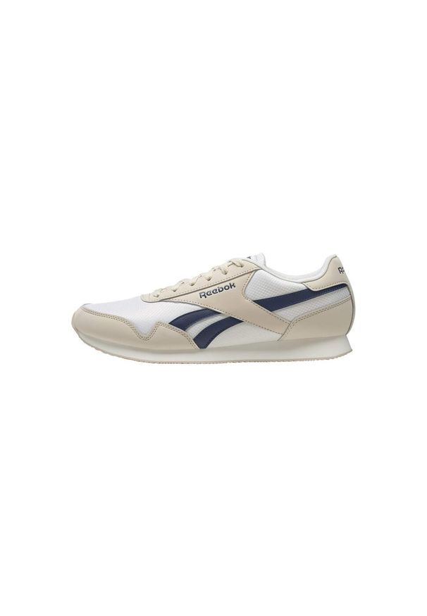 Buty do chodzenia męskie Reebok Royal CL Jog. Zapięcie: sznurówki. Kolor: biały, wielokolorowy, niebieski. Materiał: materiał. Szerokość cholewki: normalna. Model: Reebok Royal. Sport: joga i pilates, turystyka piesza