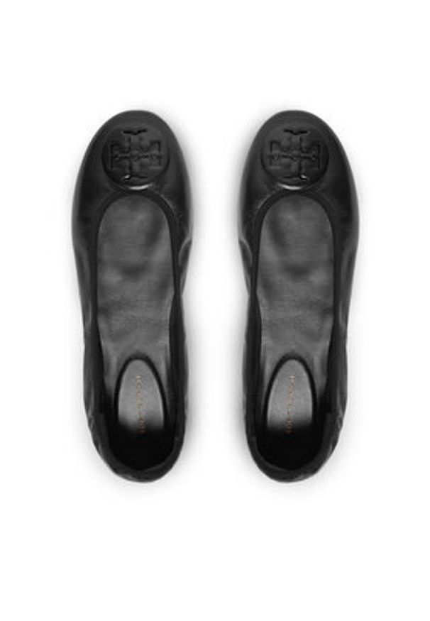 Tory Burch Baleriny 177204 Czarny. Kolor: czarny. Materiał: skóra