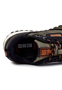 Big-Star - Męskie Klasyczne Buty Sportowe Memory Foam Big Star KK174272 Zielone czarne. Zapięcie: sznurówki. Kolor: zielony, wielokolorowy, czarny. Materiał: zamsz, skóra #8