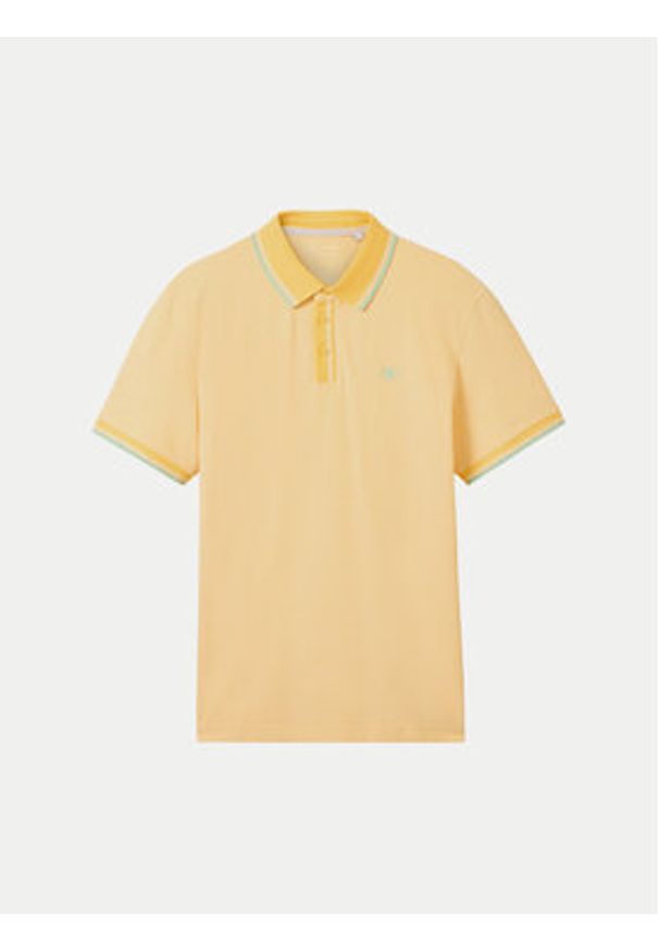 Tom Tailor Polo 1040822 Żółty Regular Fit. Typ kołnierza: polo. Kolor: żółty. Materiał: bawełna