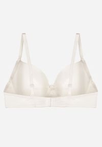 Born2be - Jasnobeżowy Klasyczny Biustonosz o Gładkim Wykończeniu Lamisa. Kolor: beżowy. Wzór: gładki #4