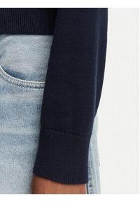 Tommy Jeans Sweter Flag DW0DW22930 Granatowy Regular Fit. Kolor: niebieski. Materiał: bawełna #5