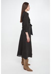 Marella Sport - Sukienka lniana Estasi MARELLA MONOCHROME. Materiał: len #4