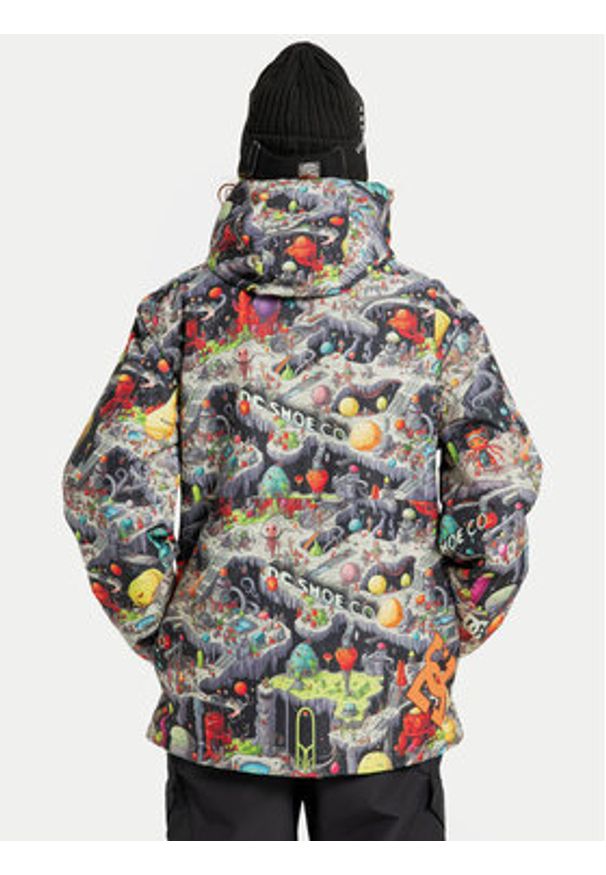 DC Shoes Kurtka narciarska Basic Print ADYTJ03097 Kolorowy Regular Fit. Materiał: syntetyk. Wzór: kolorowy, nadruk. Sport: narciarstwo