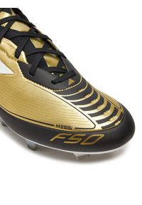 Adidas - adidas Buty do piłki nożnej F50 Pro Messi Firm Ground JI2502 Złoty. Kolor: złoty. Materiał: materiał