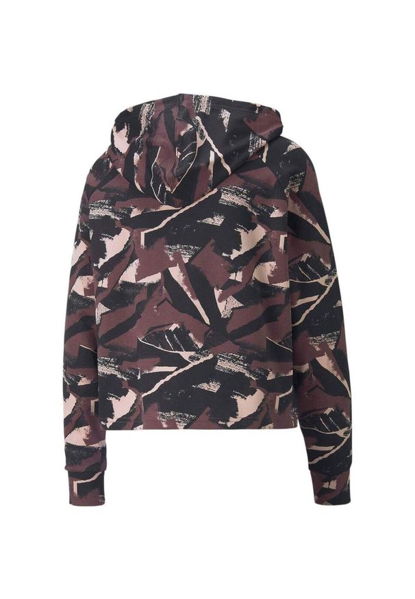Bluza z kapturem Puma Modern Sports Aop Hoodie, Kobiety. Typ kołnierza: kaptur. Kolor: czerwony, czarny, wielokolorowy