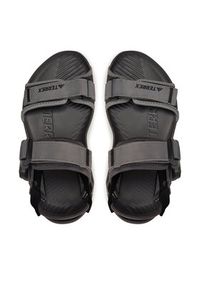Adidas - adidas Sandały Terrex Hydroterra Sandals IE8009 Szary. Kolor: szary