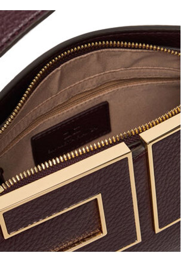 Elisabetta Franchi Torebka BS-36A-56E2-V360 Bordowy. Kolor: czerwony. Materiał: skórzane