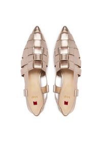 HÖGL Baleriny 1-101931 Złoty. Kolor: złoty. Materiał: skóra #2