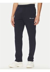 Champion Spodnie dresowe 220305 Granatowy Standard Fit. Kolor: niebieski. Materiał: bawełna