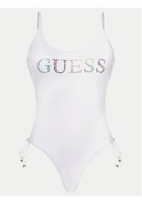 Guess Strój kąpielowy E4GJ10 MC040 Biały. Kolor: biały. Materiał: syntetyk