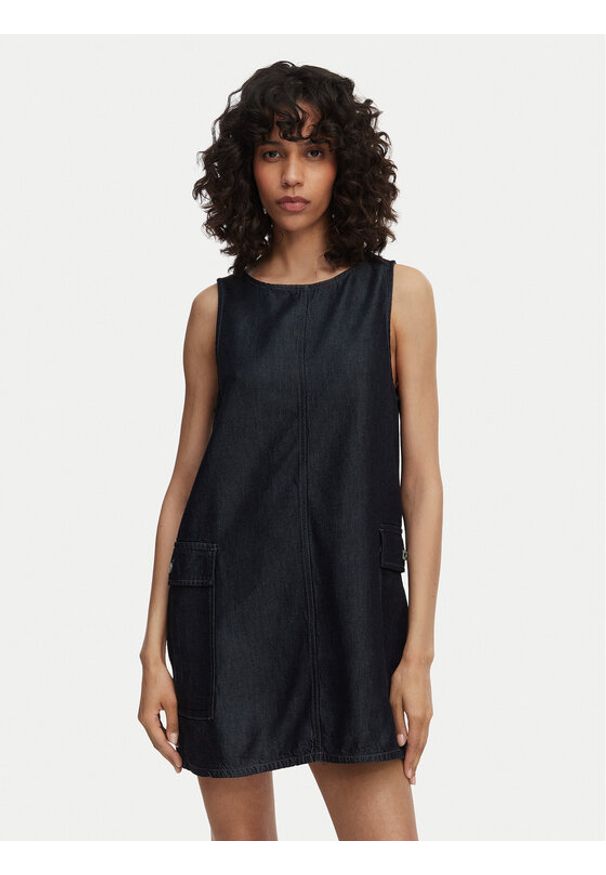 G-Star RAW - G-Star Raw Sukienka codzienna Shift D28857-E516 Granatowy Regular Fit. Okazja: na co dzień. Kolor: niebieski. Materiał: syntetyk. Typ sukienki: proste. Styl: casual