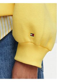 TOMMY HILFIGER - Tommy Hilfiger Bluza Ext Corp WW0WW47831 Żółty jasny Cropp Fit. Kolor: żółty. Materiał: syntetyk #3