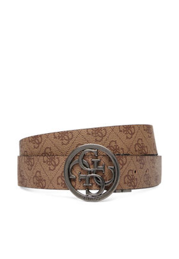 Guess Pasek BM7885 P6235 Brązowy. Kolor: brązowy. Materiał: skóra