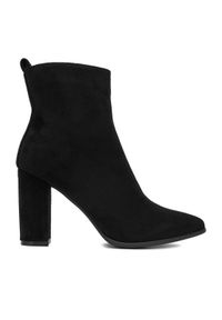 DeeZee Botki E-5133-6 Czarny. Kolor: czarny. Materiał: materiał