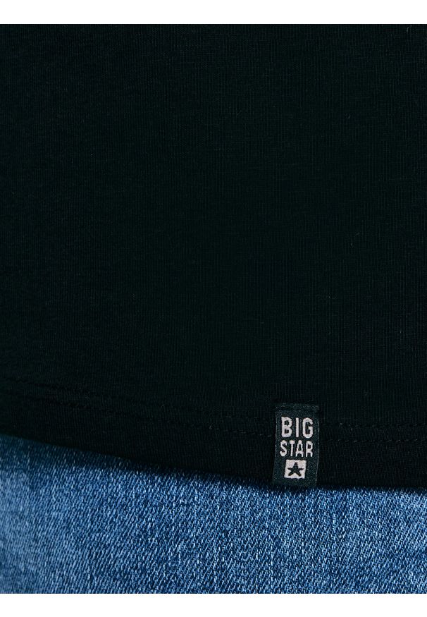 Big-Star - Koszulka męska bez rękawów czarna Dero 906. Okazja: na co dzień. Kolor: czarny. Materiał: jeans, dresówka. Długość rękawa: bez rękawów. Styl: casual, sportowy