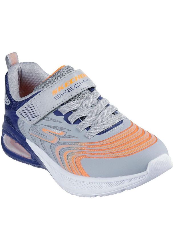 skechers - Buty sportowe dla dzieci Skechers Microspec Max Advanc. Okazja: na co dzień. Kolor: wielokolorowy, niebieski, szary, biały. Materiał: materiał, syntetyk