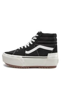 Vans Sneakersy Sk8-Hi Stacked VN0A4BTW5ZN1 Czarny. Kolor: czarny. Materiał: zamsz, skóra. Model: Vans SK8 #3