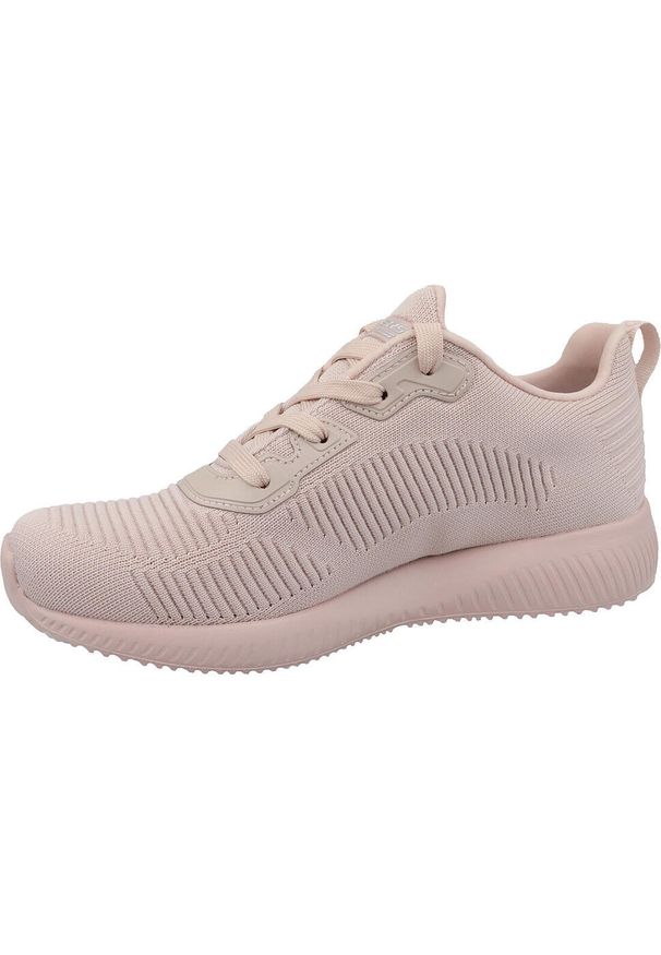 skechers - Buty do chodzenia damskie Skechers Bobs Squad. Kolor: wielokolorowy, różowy. Materiał: materiał, syntetyk, tkanina. Sport: turystyka piesza