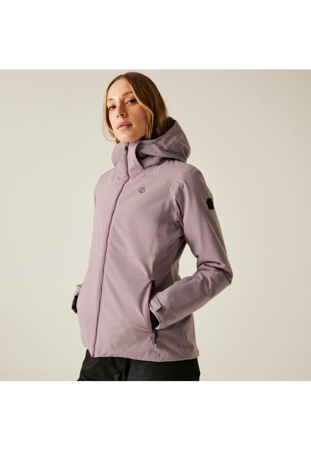 DARE 2B - Damska wodoodporna kurtka narciarska Flurry II. Kolor: fioletowy. Materiał: materiał. Sezon: zima. Sport: narciarstwo