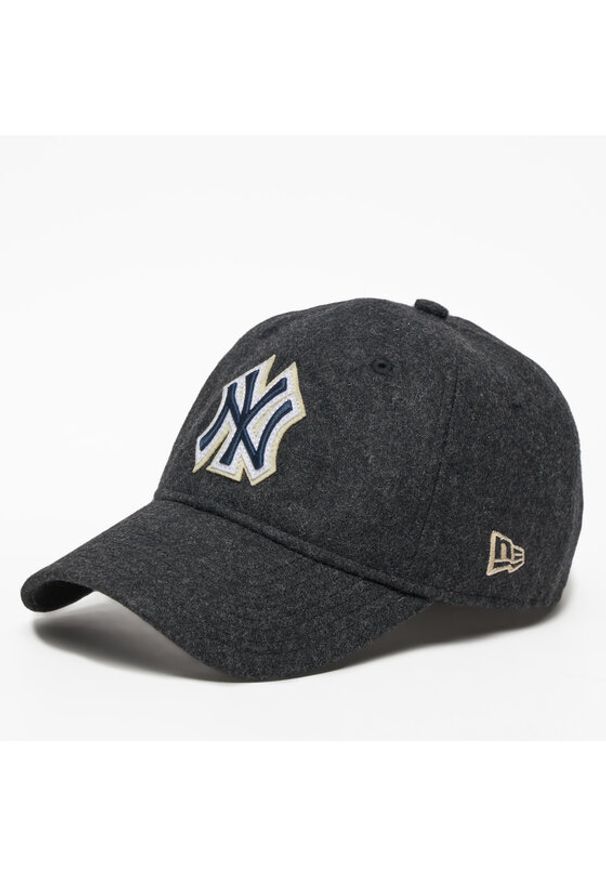 New Era Czapka z daszkiem MLB Melton New York Yankees 9TWENTY 60580860 Czarny. Kolor: czarny. Materiał: wełna, materiał